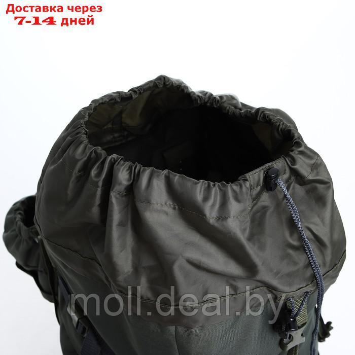 Рюкзак тур Тигрис 4, 90 л, отдел на шнурке, 2 наружных кармана, цвет хаки - фото 8 - id-p218394902