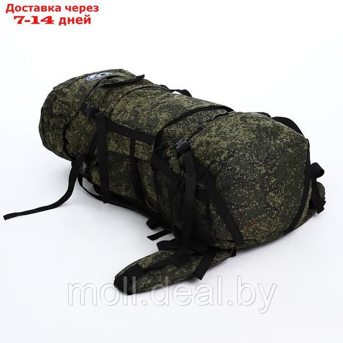Рюкзак тур Тигрис 6, 80 л, отдел на шнурке, 2 наружных кармана, цвет зелёный - фото 4 - id-p218394903