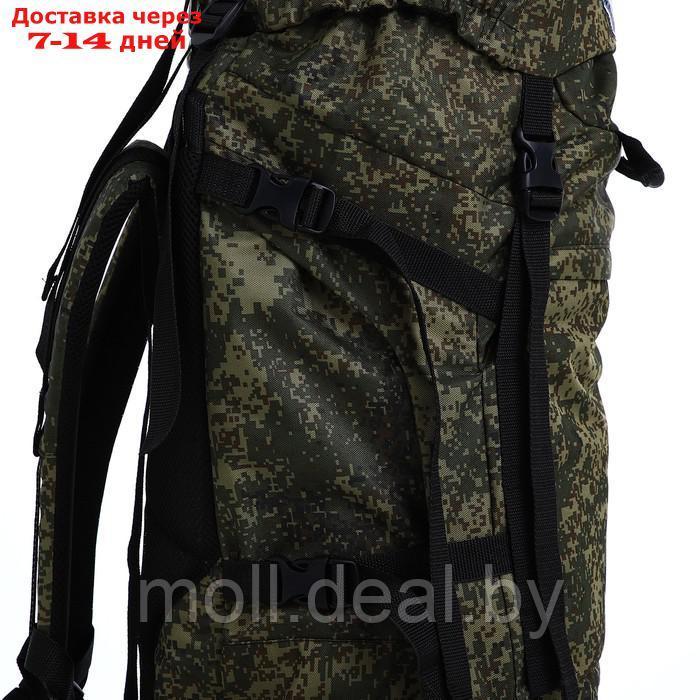 Рюкзак тур Тигрис 6, 80 л, отдел на шнурке, 2 наружных кармана, цвет зелёный - фото 6 - id-p218394903