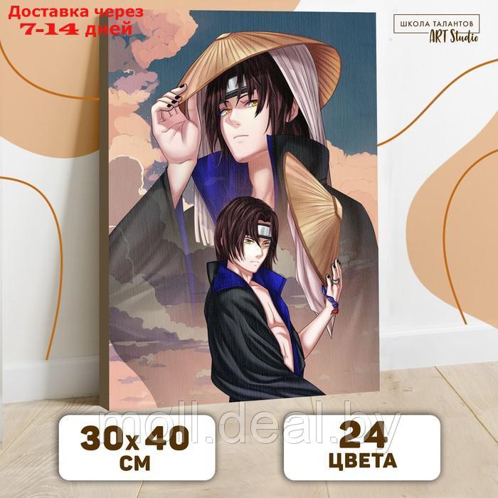 Картина по номерам на холсте с подрамником "Японский юноша", 30 х 40 см - фото 1 - id-p218392887
