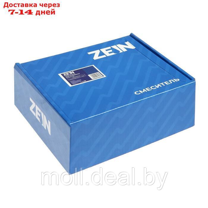 Смеситель для раковины ZEIN Z2755, квадратный, картридж 35 мм, нержав сталь, сатин - фото 7 - id-p218396986