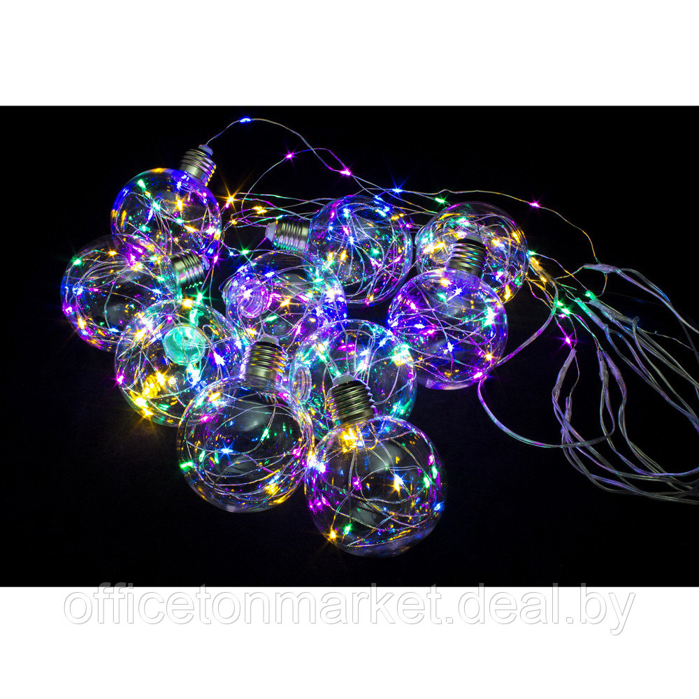 Гирлянда LED "Бахрома. Шарики", 3x0.7 м, разноцветный - фото 2 - id-p218438585