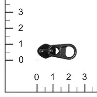 Бегунок № 5 coating black на витую молнию реверс 11163 2,5 X