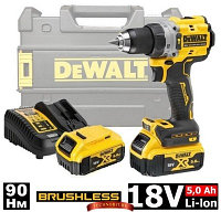 Аккумуляторная ударная дрель-шуруповерт DeWALT DCD805P2T (2 акк 5 Aч, 18В, 90 Нм, бесщет.)