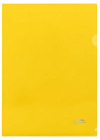 Папка-уголок пластиковая «Стамм.» А4 толщина пластика 0,18 мм, желтая