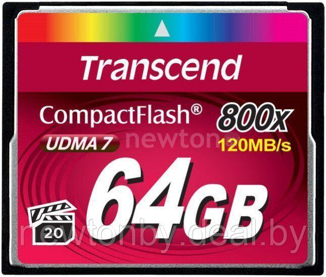 Карта памяти Transcend 800x CompactFlash Premium 64GB (TS64GCF800)