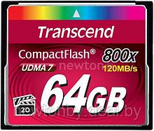 Карта памяти Transcend 800x CompactFlash Premium 64GB (TS64GCF800)