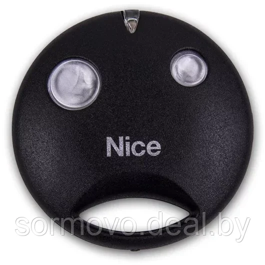 Nice SMILO SM2R01 2 кнопки, 2-х канальный черный 433 Mhz, пульт д/у(min 2) - фото 1 - id-p218445374