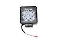 LP27S-9LED-42PC Фара доп. (рабоч) квадрат., расс-ый свет, 9 диодов 27W (110х42х140) LED 12/24V (A)