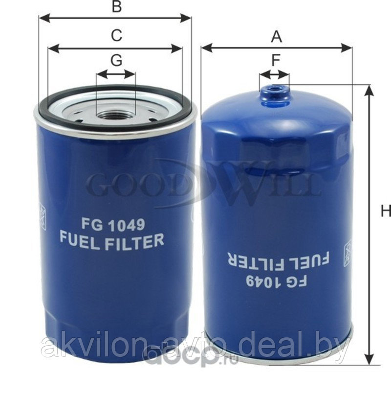 FG 1049  Фильтр топливный грубой очистки МТЗ-3522 (Goodwill)
