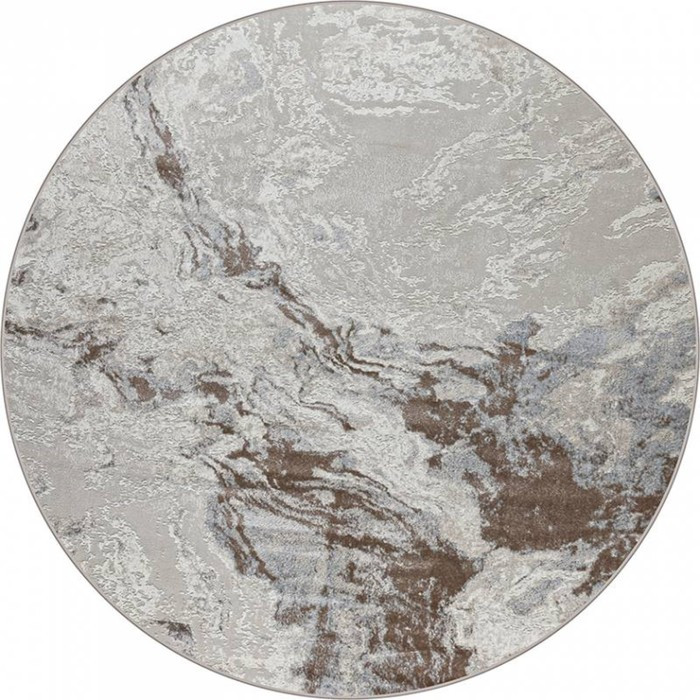 Ковёр круглый Rimma Lux 38508A, размер 200x200 см, цвет l.grey/beige - фото 1 - id-p218447853