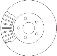 Тормозной диск TRW DF4147 - фото 1 - id-p218448951