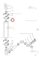 Глушитель шума B80.00011 для свеклоуборочного комбайна Grimme Rexor 620/630