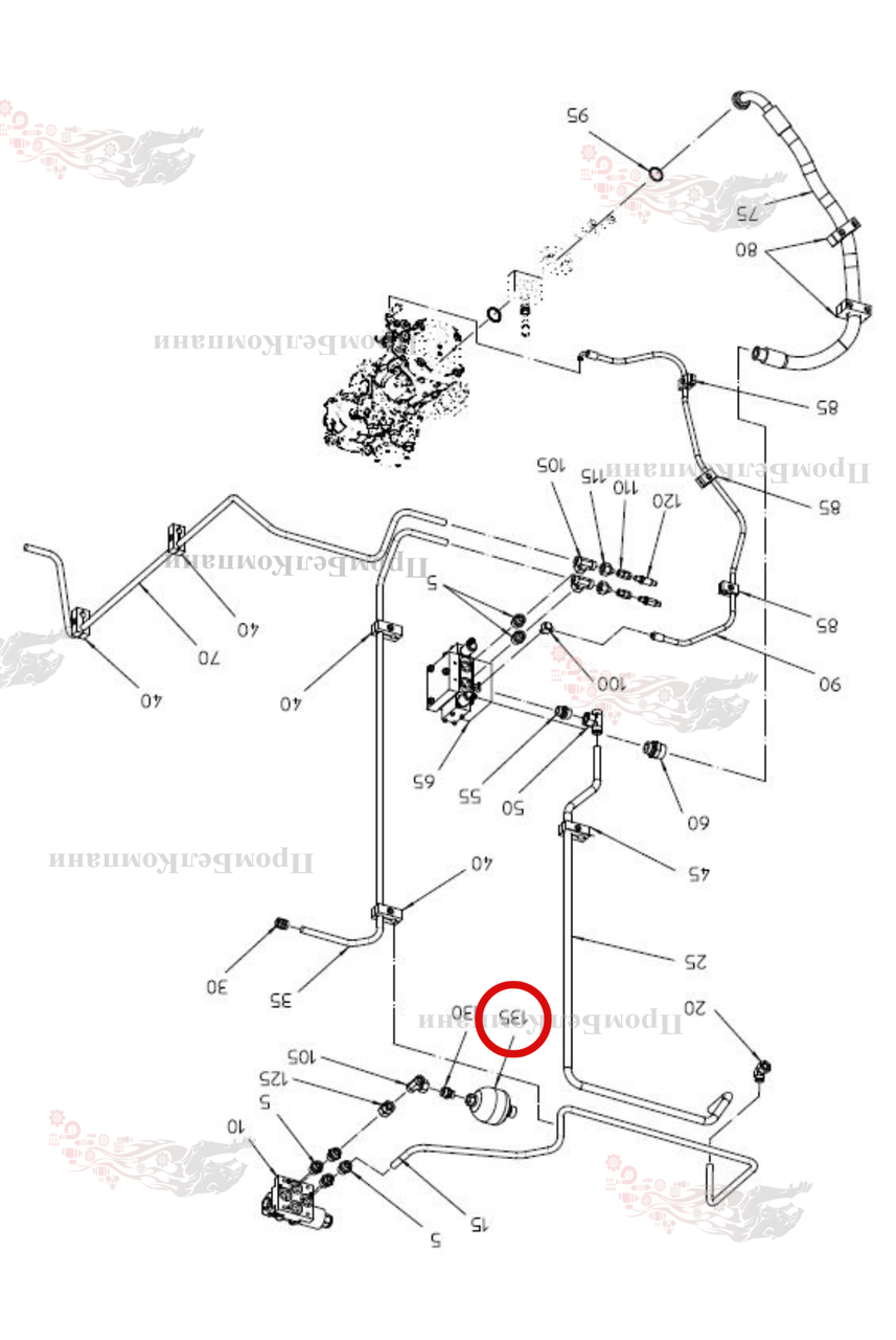 Аккумулятор D 0.5-210 GAV 30БА B92.03296 для свеклоуборочного комбайна Grimme Rexor 620/630 - фото 1 - id-p218452397