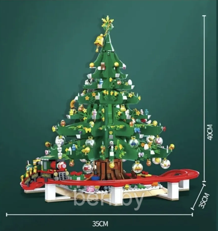 88013 Конструктор Christmas Рождественская елка, 2126 деталей - фото 4 - id-p218430158