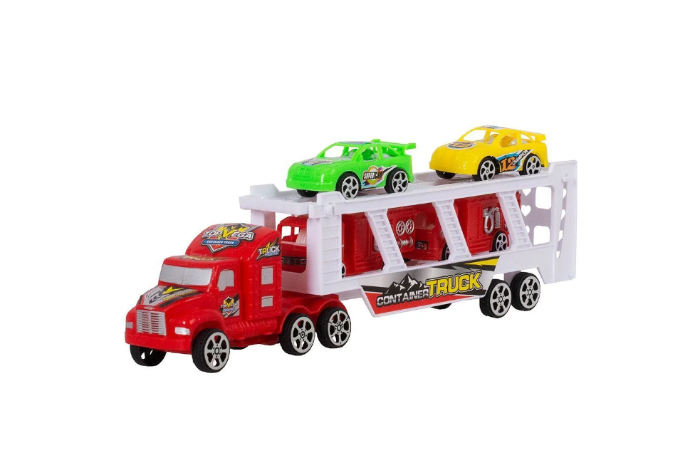 Большой Автовоз Трейлер с машинками для мальчика / Игровой набор Грузовик с машинками - фото 5 - id-p218452582