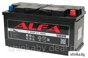 Автомобильный аккумулятор ALFA Standard 100 R+ (100 А·ч)