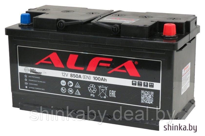 Автомобильный аккумулятор ALFA Standard 100 R+ (100 А·ч) - фото 1 - id-p218452625
