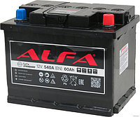 Автомобильный аккумулятор ALFA Standard 60 R+ (60 А·ч)
