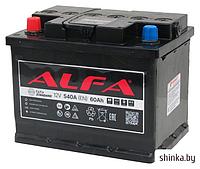 Автомобильный аккумулятор ALFA Standard 60 L+ (60 А·ч)