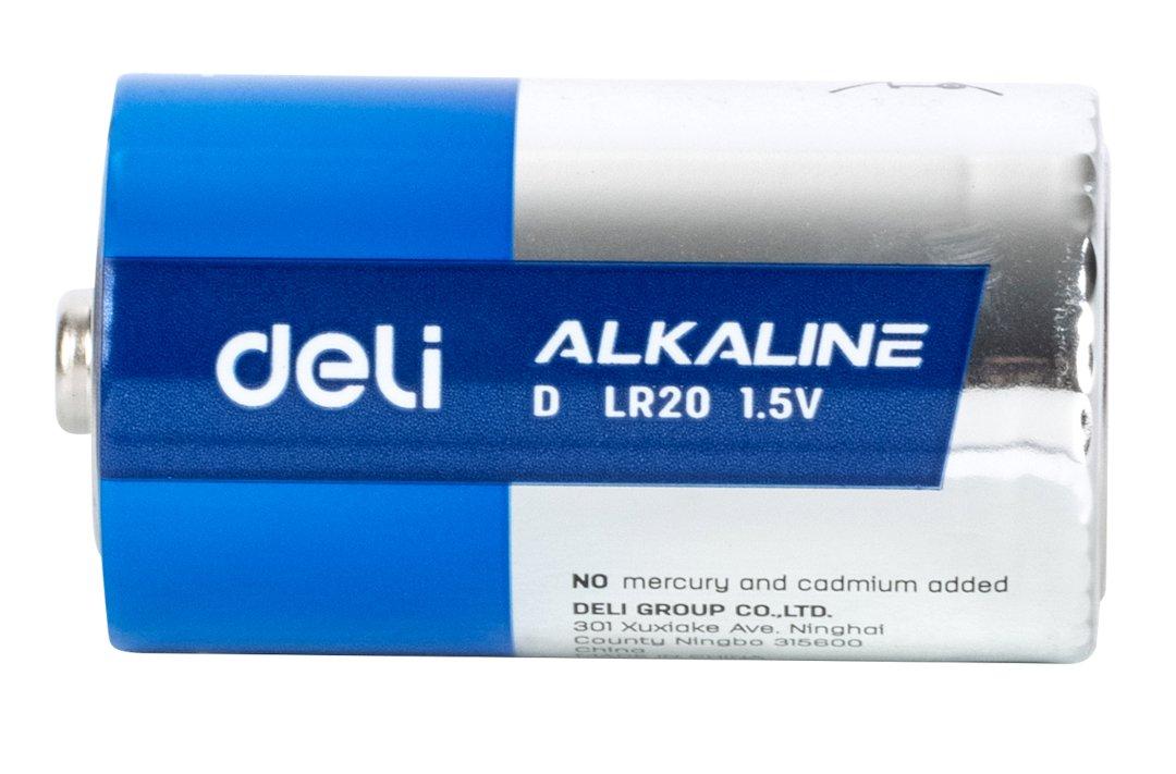 Батарейка алкалиновая DELI LR20 1,5V 2 штуки (с НДС) - фото 2 - id-p218452963