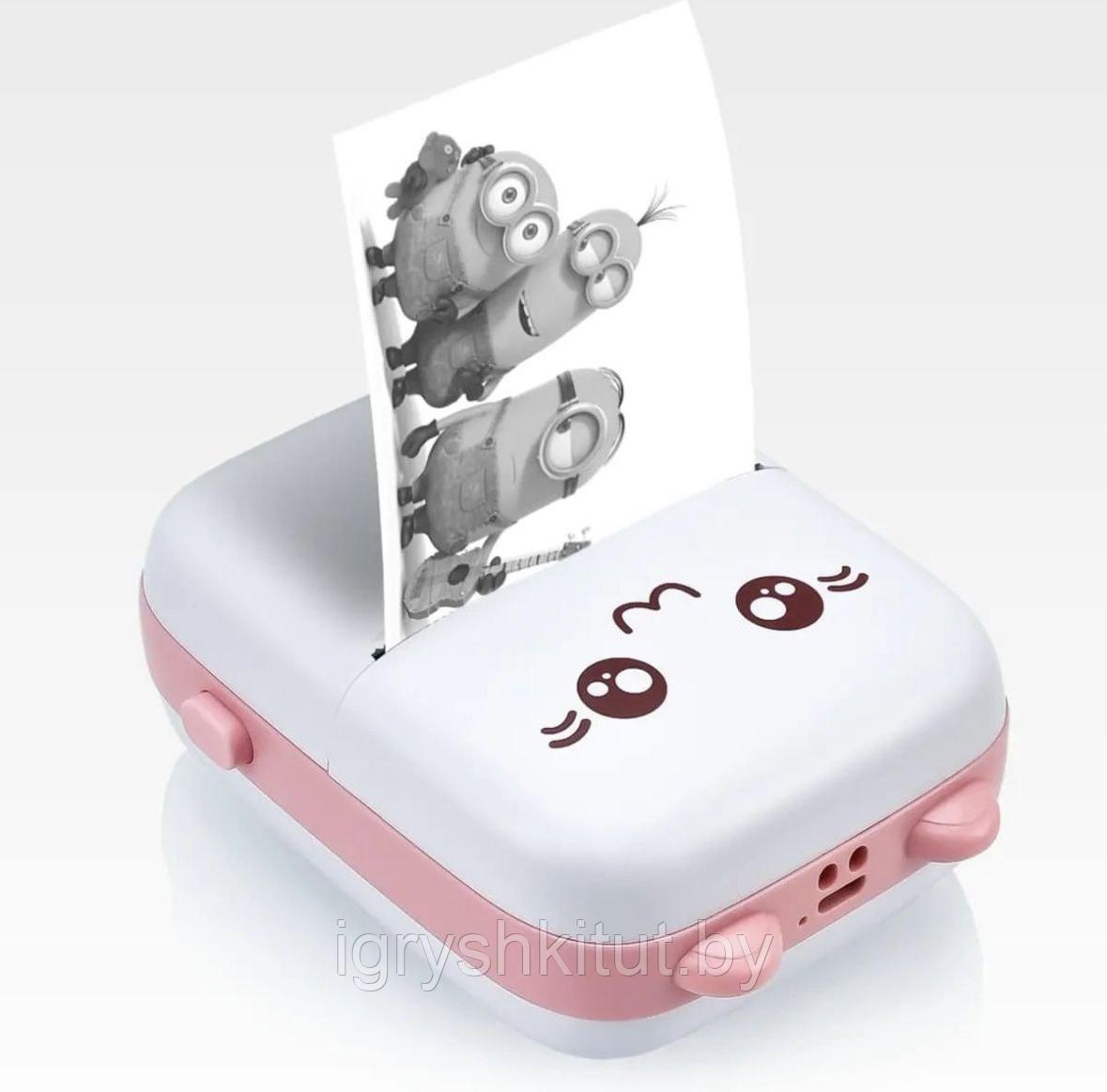 Детский мини-Принтер Mini Printer от Bluetooth, в ассортименте - фото 7 - id-p218452952