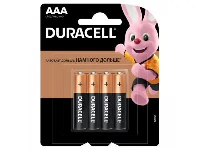 Батарейка Duracell Basic AAA (LR03) 2BL (с НДС)