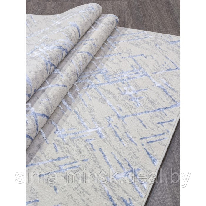 Ковёр прямоугольный Liman f164, размер 150x80 см, цвет cream-blue - фото 3 - id-p218455377