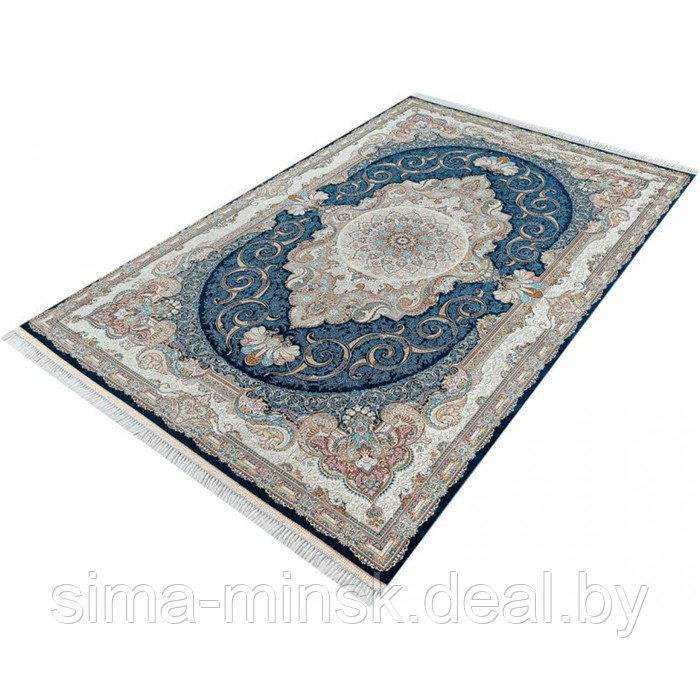 Ковёр прямоугольный Mashad 1500 G139, размер 80x150 см, цвет d.blue - фото 3 - id-p218456449