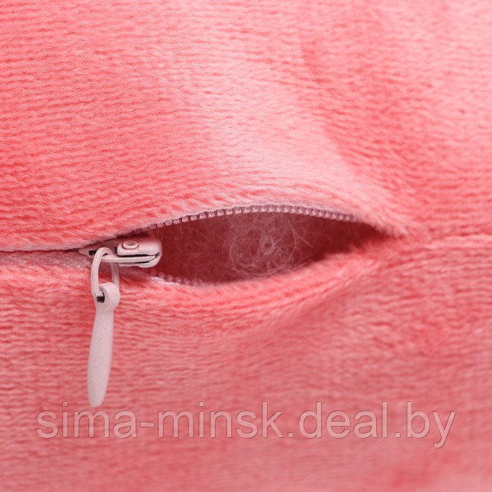 Подушка Этель "Корона" розовая 48х38см, велюр, 100% п/э - фото 4 - id-p218456829