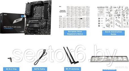 Материнская плата MSI Pro B760-P WiFi DDR4, фото 2