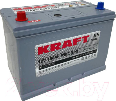 Автомобильный аккумулятор KrafT Asia 100 JL / S N70 100 11B09 - фото 1 - id-p218462089