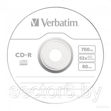 CD-R диск Verbatim 700Mb DL Extra Protection 52x CakeBox 100 шт. 43411, фото 2