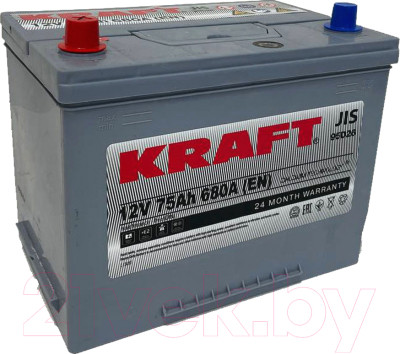 Автомобильный аккумулятор KrafT Asia 75 JL / S N50 070 11B09 - фото 1 - id-p218462972