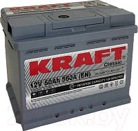 Автомобильный аккумулятор KrafT 60 R низкий / S LB2 060 10B13