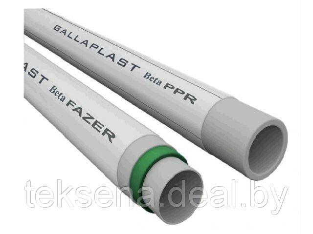 Труба ПП стекловолокно 20х2,3 PN25 SDR9/S4 серый (4 метра) GallaPlast - фото 1 - id-p218482816
