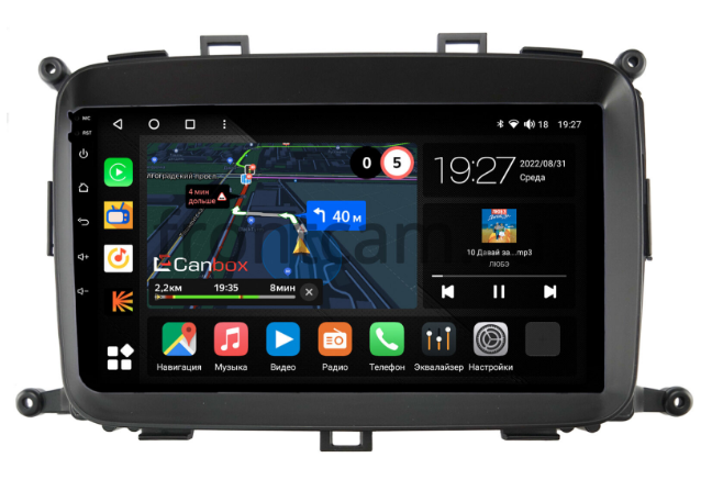 Штатная магнитола Kia Carens 3 (2013-2019) Canbox  Android 10 (4G-SIM, 4/64)