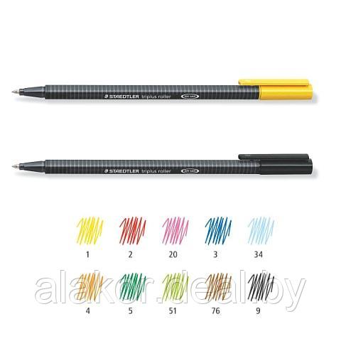Ручки STAEDTLER triplus roller 403, корпус синяя, черная