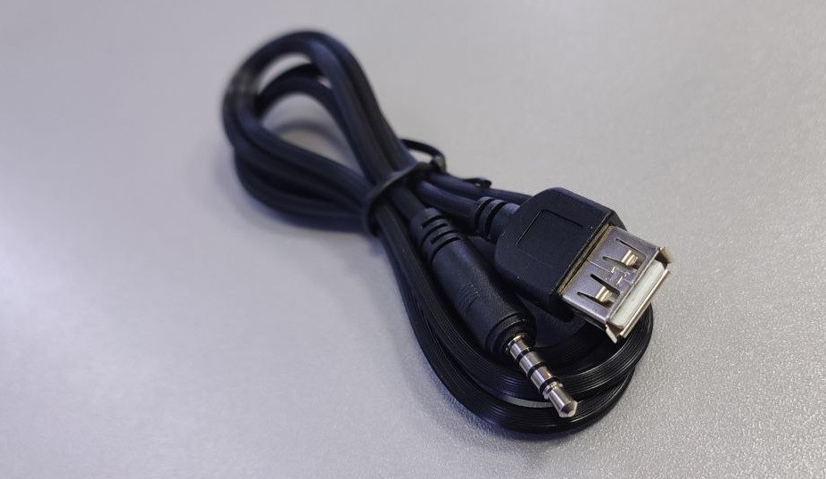 USB кабель - 3,5 мм AUX-USB (папа-мама) - фото 1 - id-p107240062