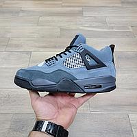 Кроссовки Air Jordan 4 Retro Grey Black с мехом 44