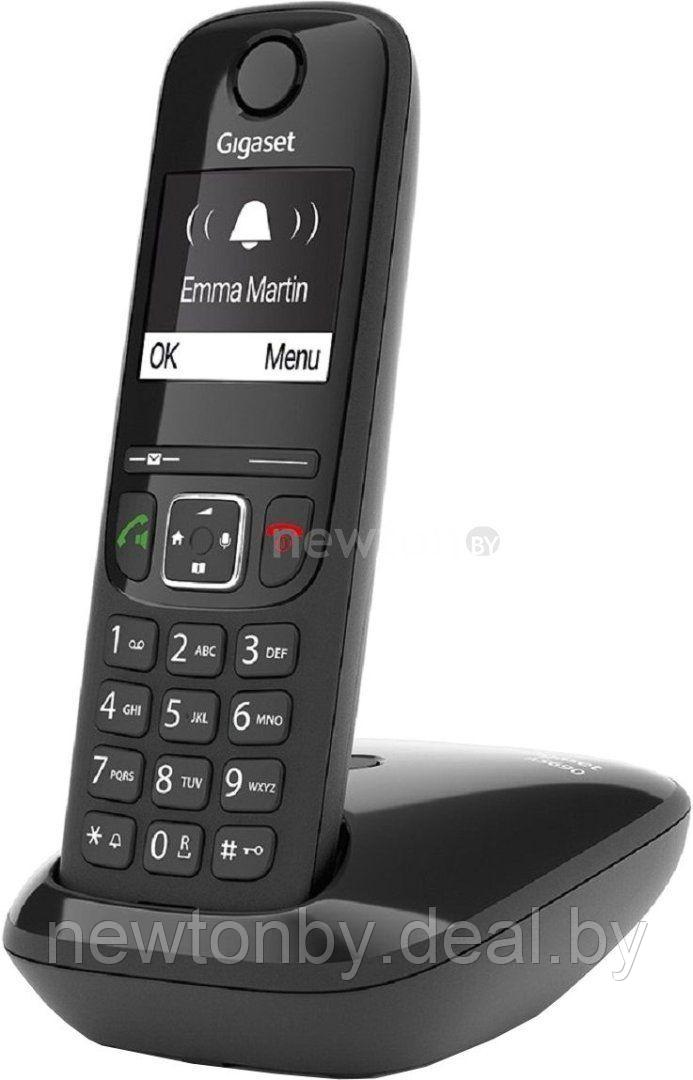 Радиотелефон Gigaset AS690 RUS SYS (черный) - фото 1 - id-p218501960