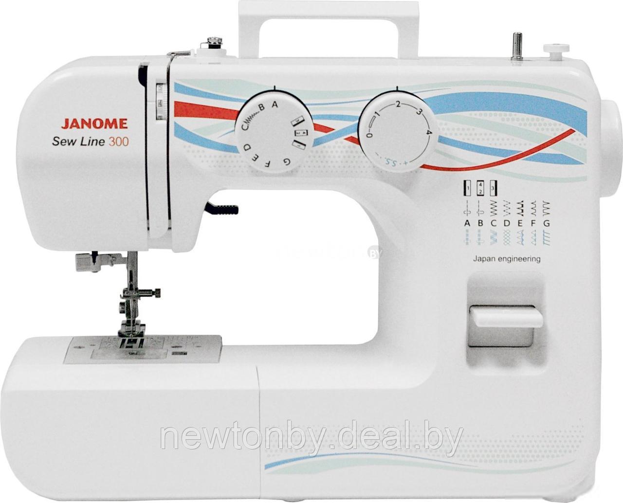 Швейная машина Janome Sew Line 300 - фото 1 - id-p218504138