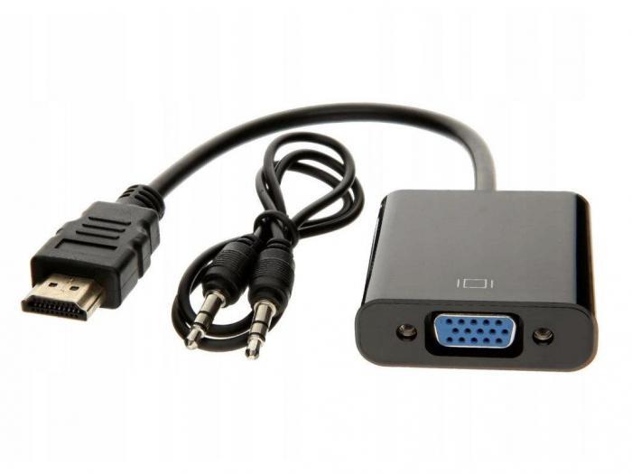 Аксессуар DGMedia HDMI - VGA с аудио выходом AT1014 15355 - фото 1 - id-p218186596