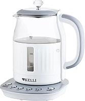Электрический чайник KELLI KL-1373 (белый/серый)
