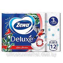 Бумага туалетная "Zewa Deluxe", 3 слоя, 12 рулонов