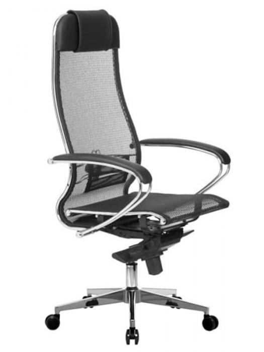 Эргономичное офисное компьютерное кресло стул для руководителя Метта Samurai S-1.041 черное - фото 1 - id-p218237424