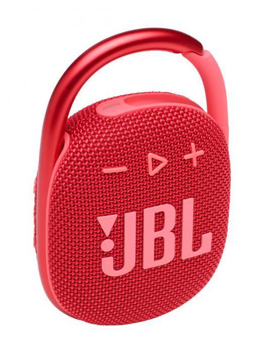 Портативная беспроводная блютуз колонка JBL Clip 4 красная JBLCLIP4RED мини музыкальная Bluetooth - фото 1 - id-p218237688