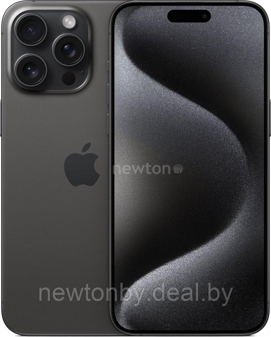 Смартфон Apple iPhone 15 Pro Max Dual SIM 256GB (черный титан)