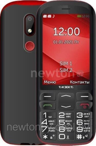 Кнопочный телефон TeXet TM-B409 (черный/красный) - фото 1 - id-p218510919