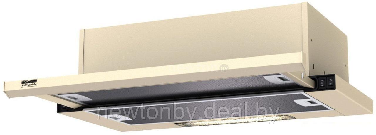 Вытяжка кухонная Krona Kamilla Slim 600 Ivory (1 мотор) [00021299]